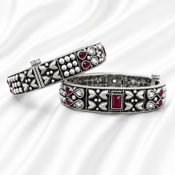 Mix Stone Hinged Bangles