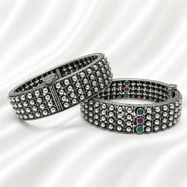 Beaded multi-Stone Bangles
